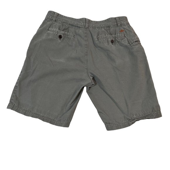 DOCKERS Shorts Men's Casual Fit Chinos Slash Pkts Button Closure Gray 33 - Picture 4 of 12